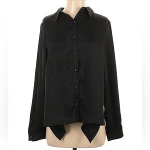Revolve Black Women's Button-Up Shirt size small